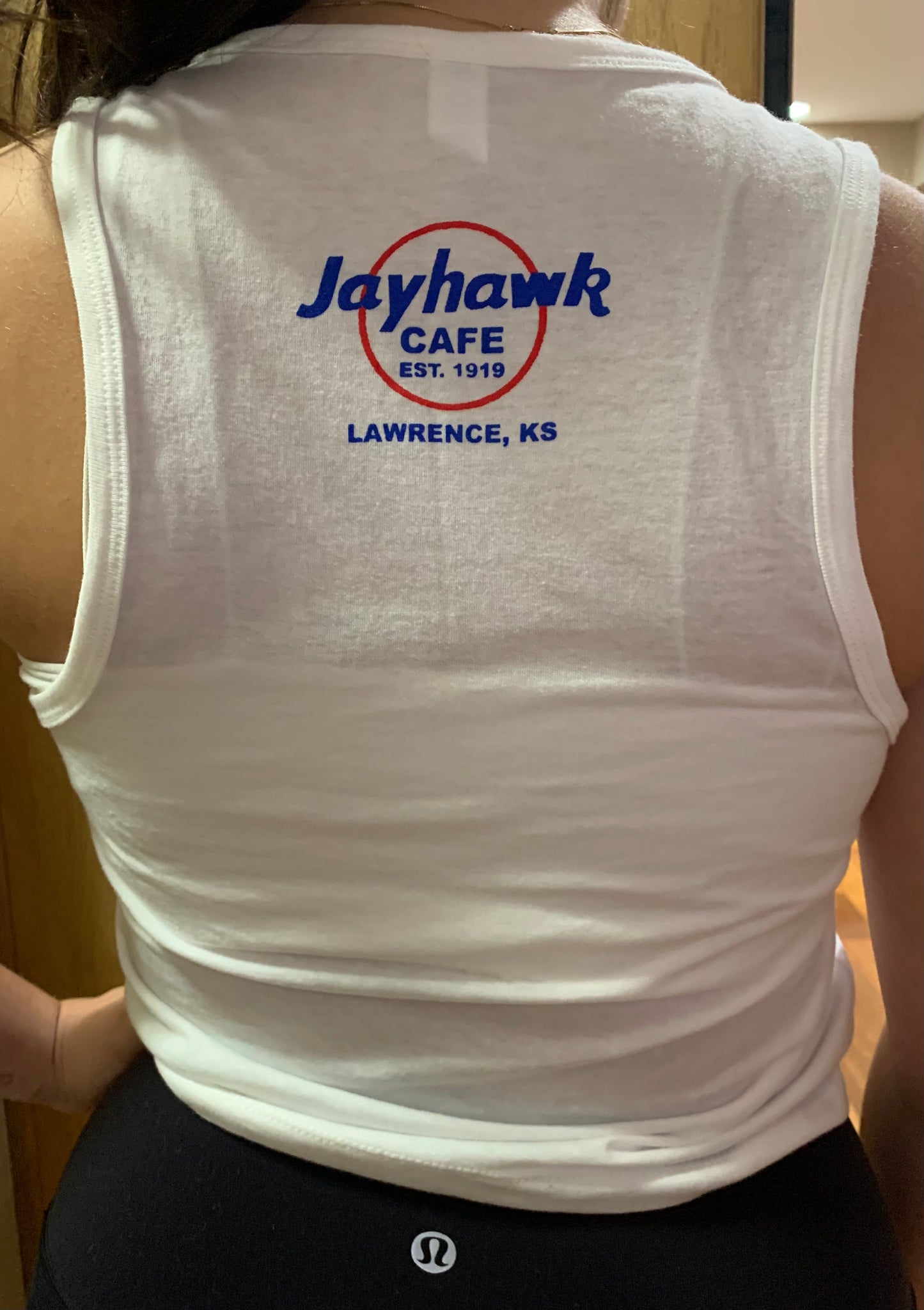 The Hawk Women's White Cropped Tank