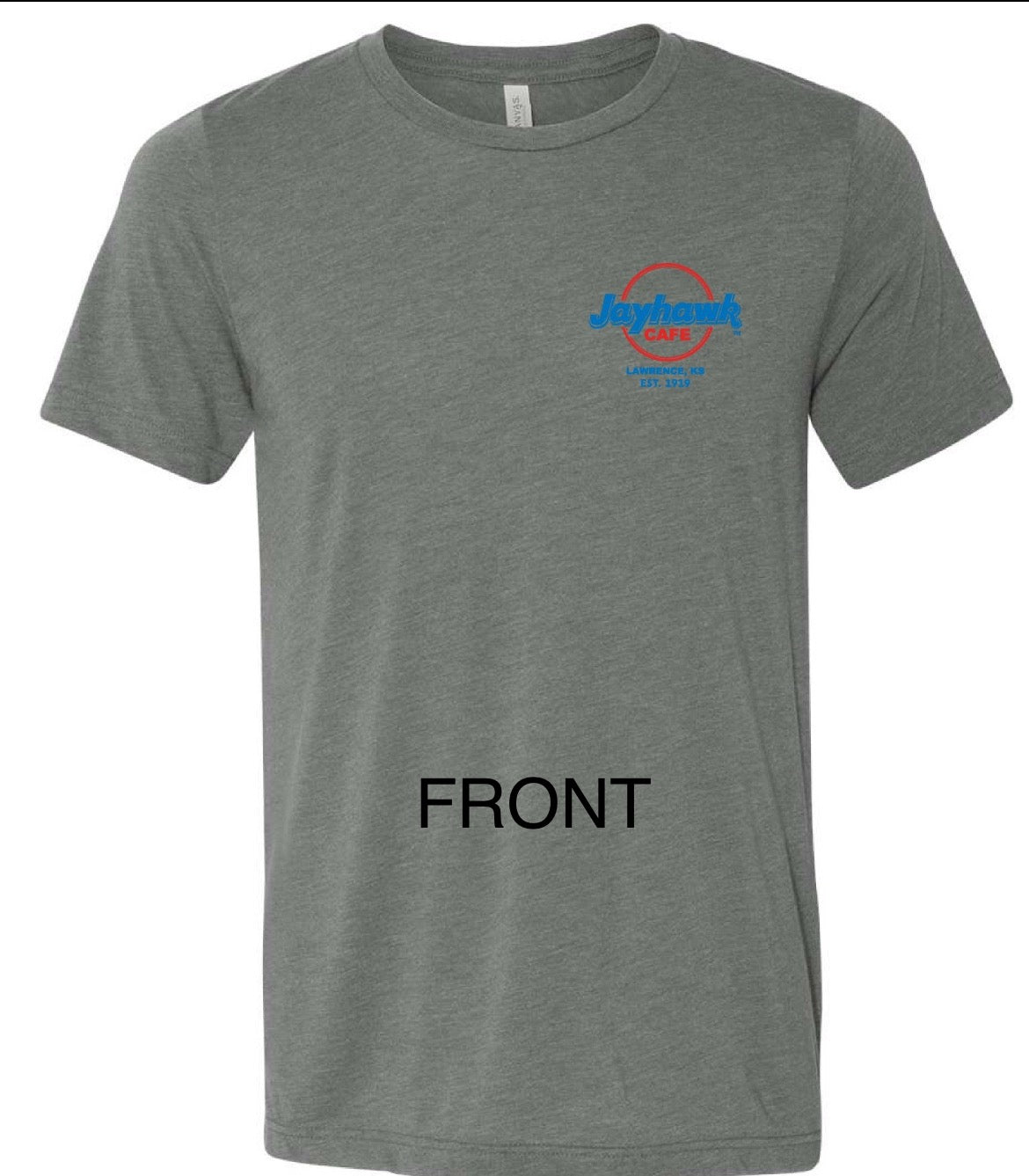 Basic Grey Circle Logo Jersey Short Sleeve T-Shirt