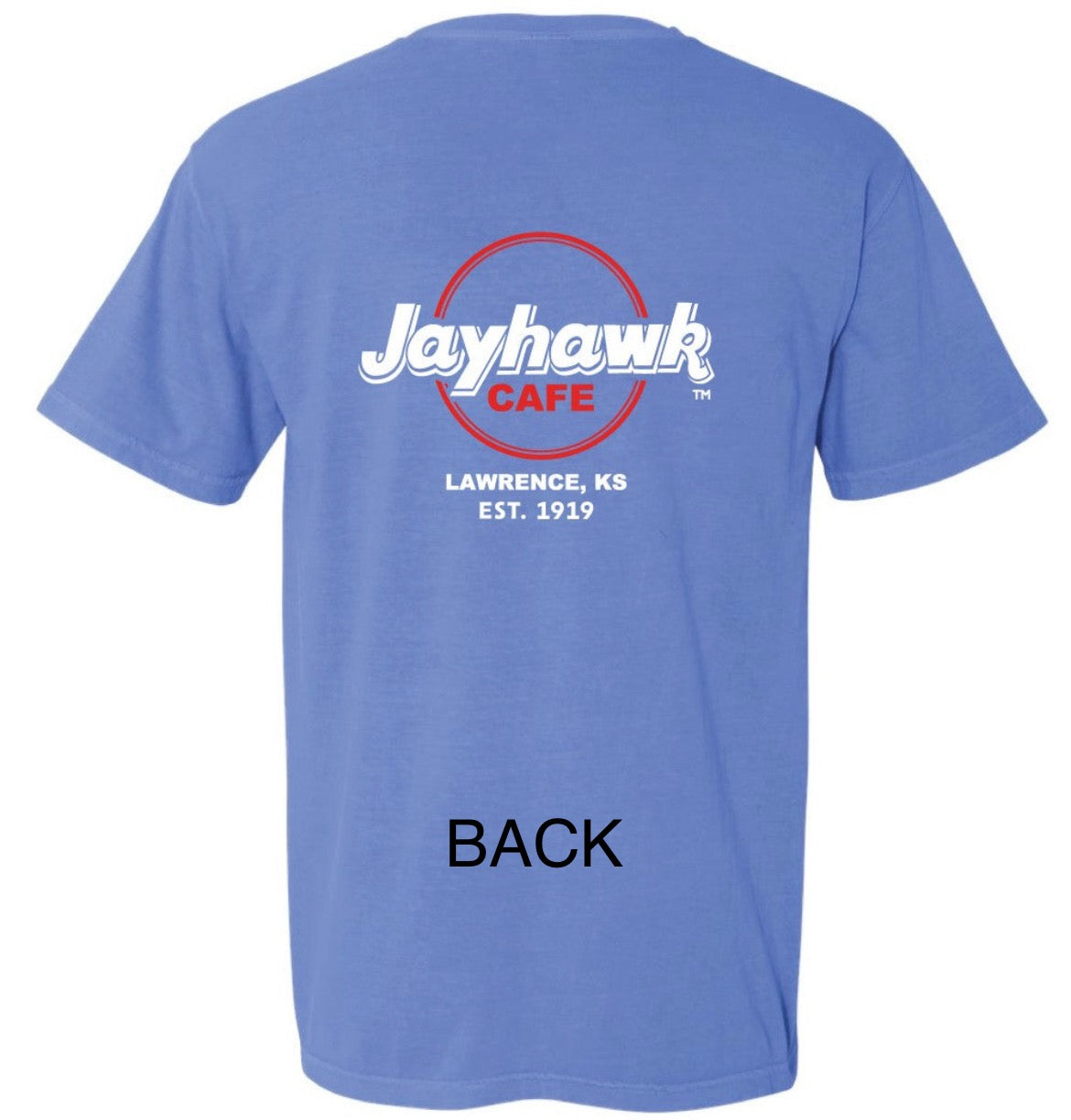 Basic Blue Circle Logo Short Sleeve T-Shirt