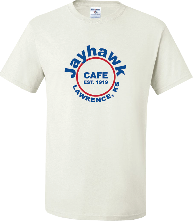 Jayhawk Cafe White Short Sleeve T-Shirt