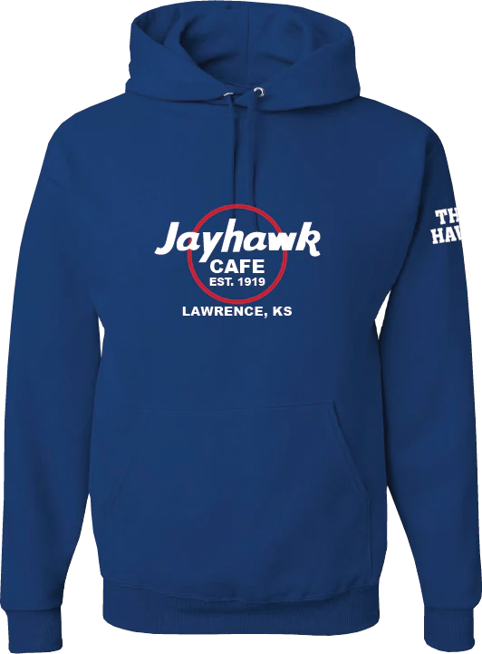 Circle Jayhawk Cafe Logo Hoodie